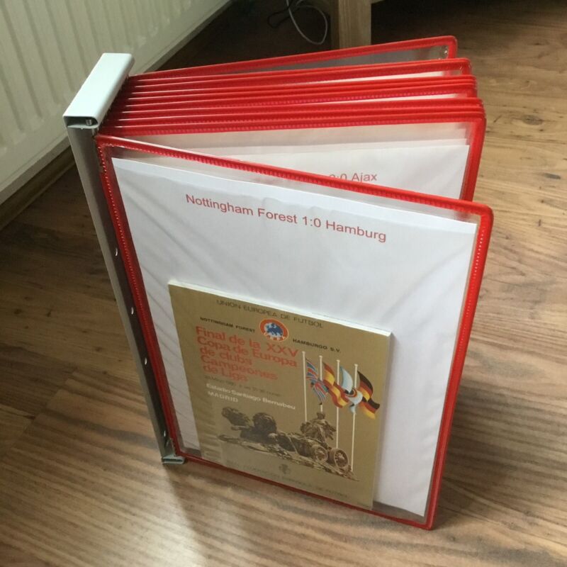 UNIQUE NOTTINGHAM FOREST PROGRAMMES In Presentation Display European Cup 79 & 80 for sale on Ebay