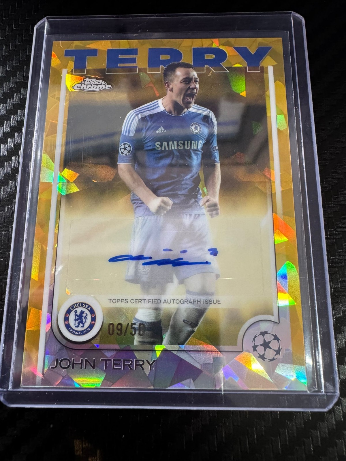 John Terry /50 Auto Chelsea England Topps Sapphire UCC for sale on Ebay