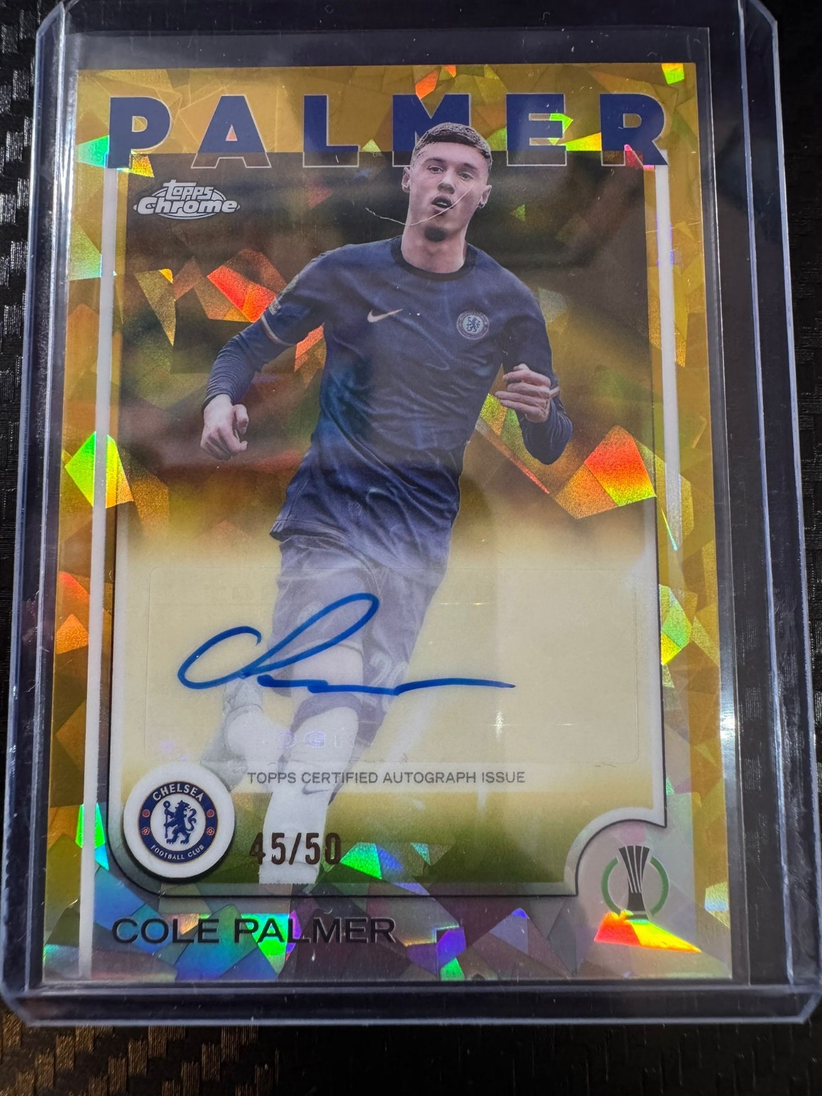 Cole Palmer /50 Auto Sapphire Chelsea England Topps UCC   for sale on Ebay