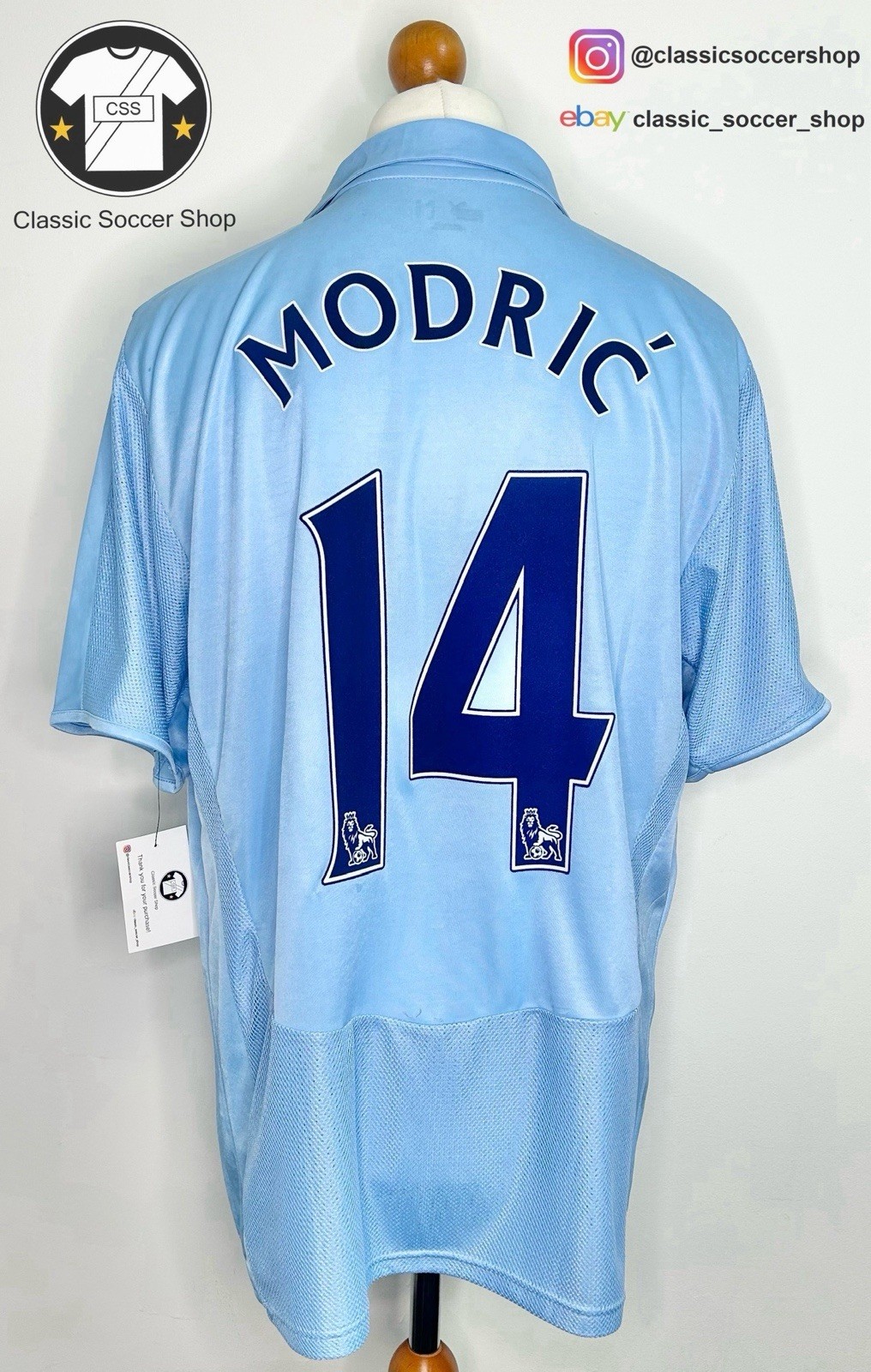 Tottenham Hotspur MODRIC #14 2008/09 Away Shirt Extra Large / XL for sale on Ebay