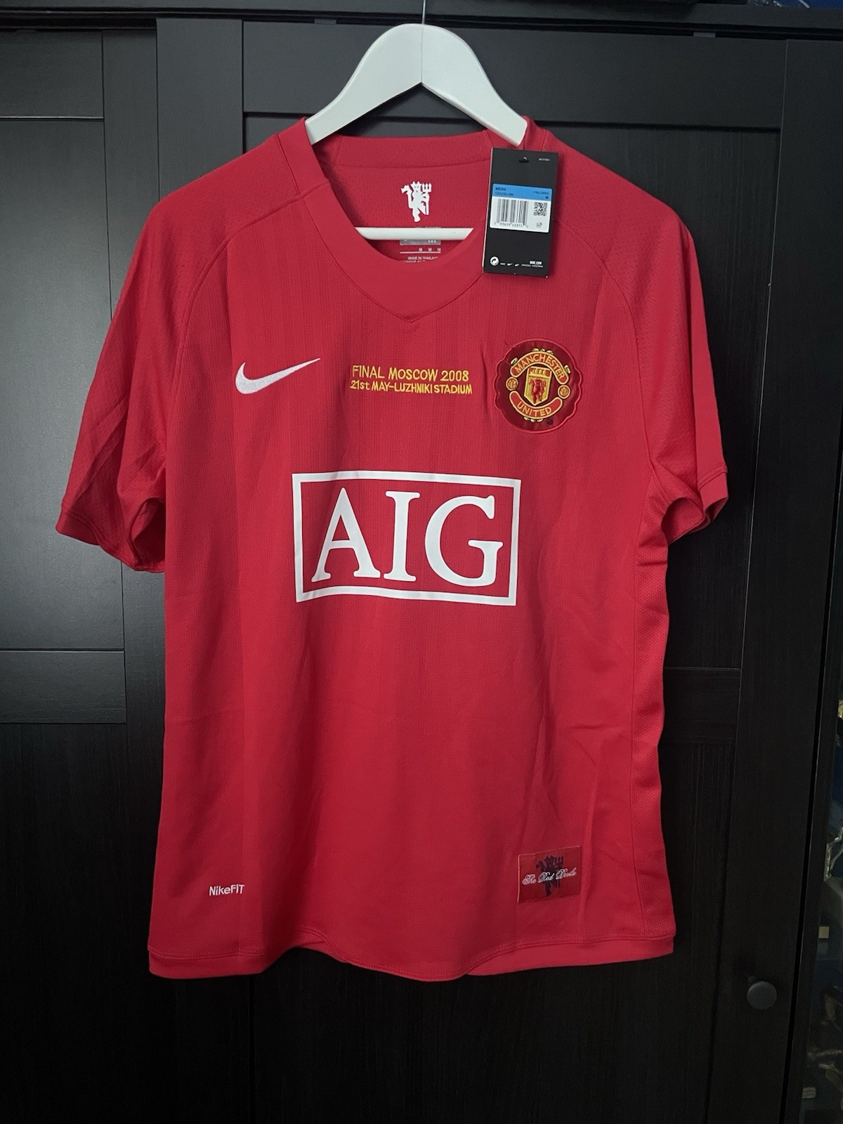 Ronaldo 7 Manchester United Home 2007-2008 UCL Final Short Sleeve -  Size Medium for sale on Ebay