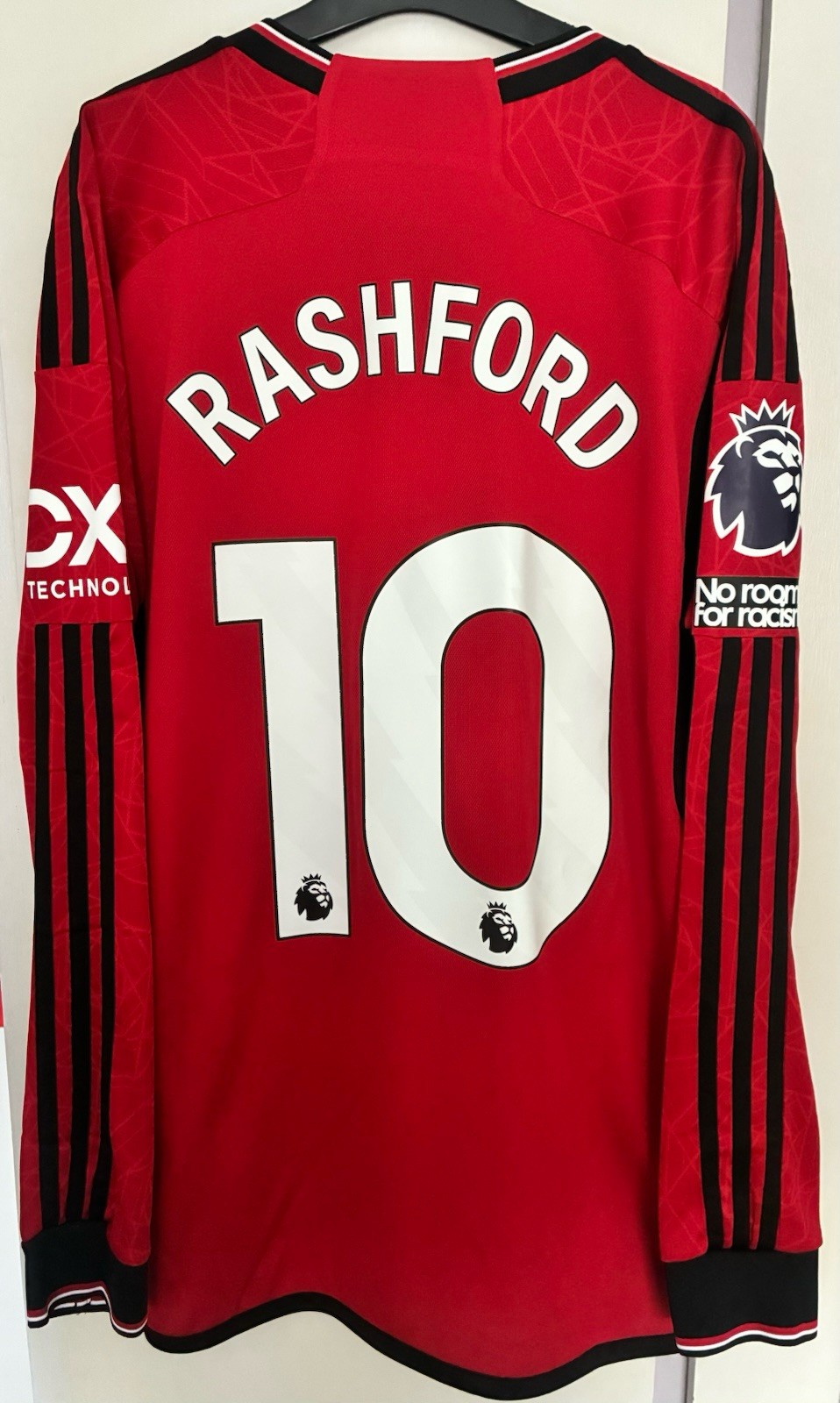 Authentic Adidas Manchester United 2023 football Shirt #10 Rashford (M) NWT L/S for sale on Ebay
