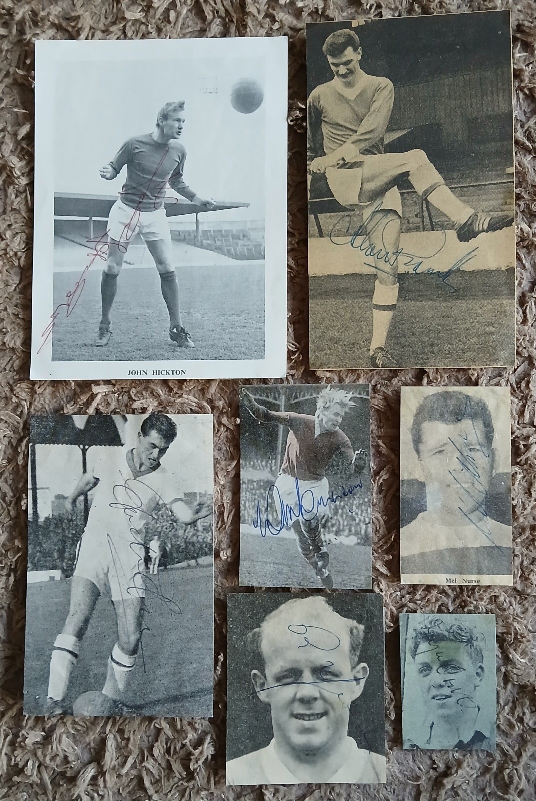 MIDDLESBROUGH 7 x Signed Cuttings for sale on Ebay