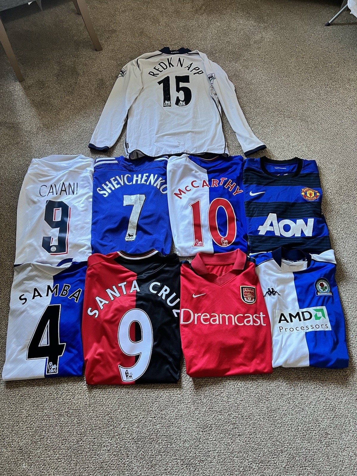 Authentic Adult Football Shirt Joblot Bundle X9 for sale on Ebay