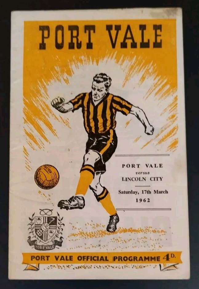 Port Vale v Lincoln City Programme 17/03/62 for sale on Ebay