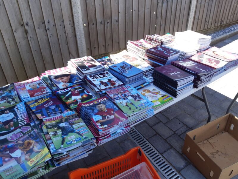 Huge Collection of Over 1200 Aston Villa Football Programmes for sale on Ebay