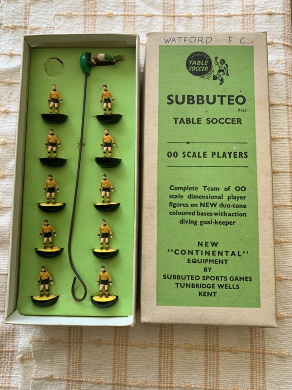 Subbuteo Football HW Team Ref 6 Watford in original referenced box for sale on Ebay