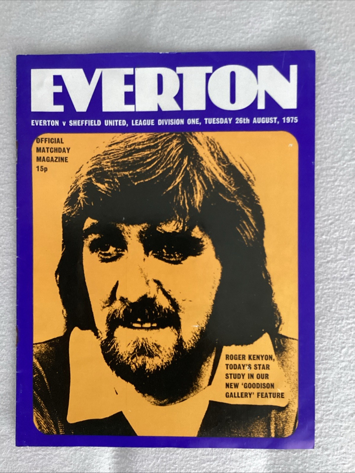 Everton v Sheffield United Division One August 1975 match programme  for sale on Ebay