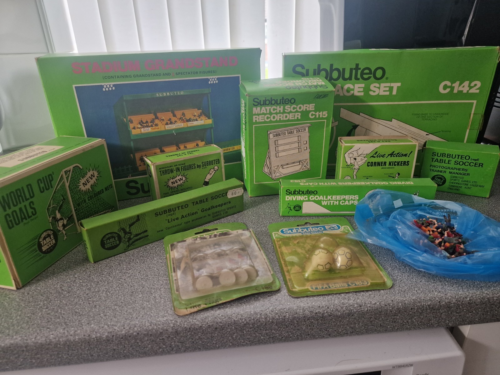Subbuteo Accessories, Including Granstand ,terraces , Scoreboard And More. for sale on Ebay