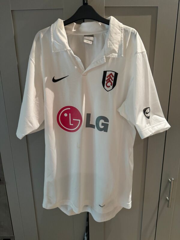 Fulham FC Home Shirt from 2007/08. Nike and Medium size sponsored by LG for sale on Ebay