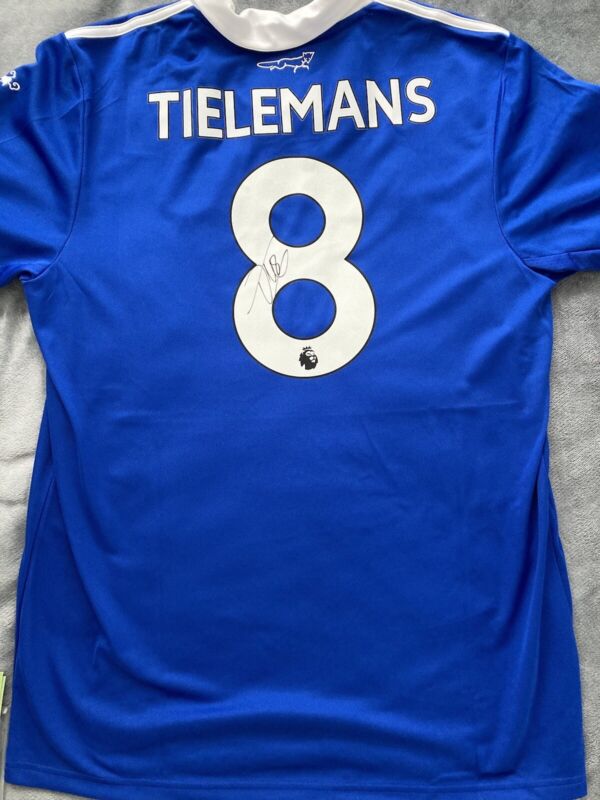 Youri Tielemans Signed Leicester City Shirt 2022/23 Season  for sale on Ebay