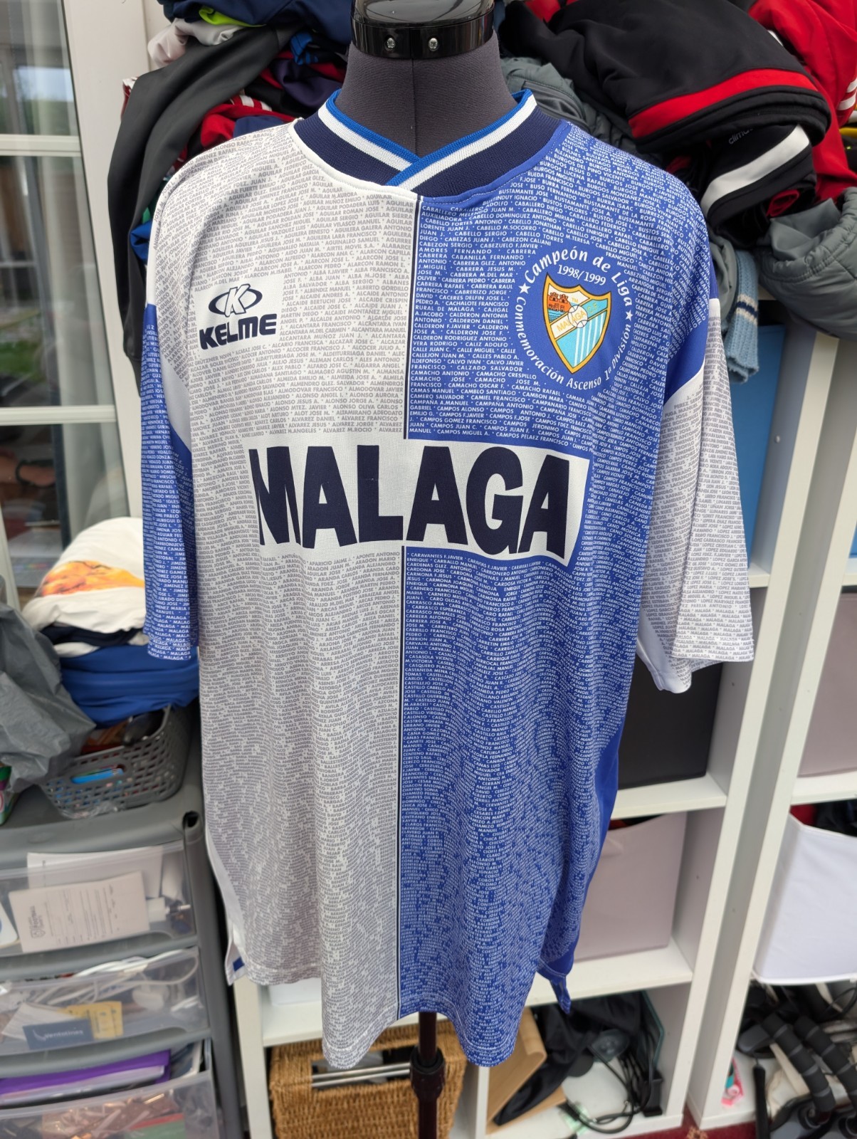 MALAGA CF Rare Football Shirt Special Kelme 1998 1999 Winners Top XL Jersey 90s for sale on Ebay