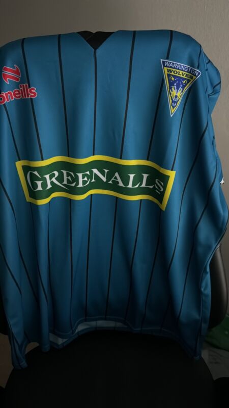 Warrington Wolves Retro Shirt 3XL. Brand New With Tags In Original Packaging. for sale on Ebay