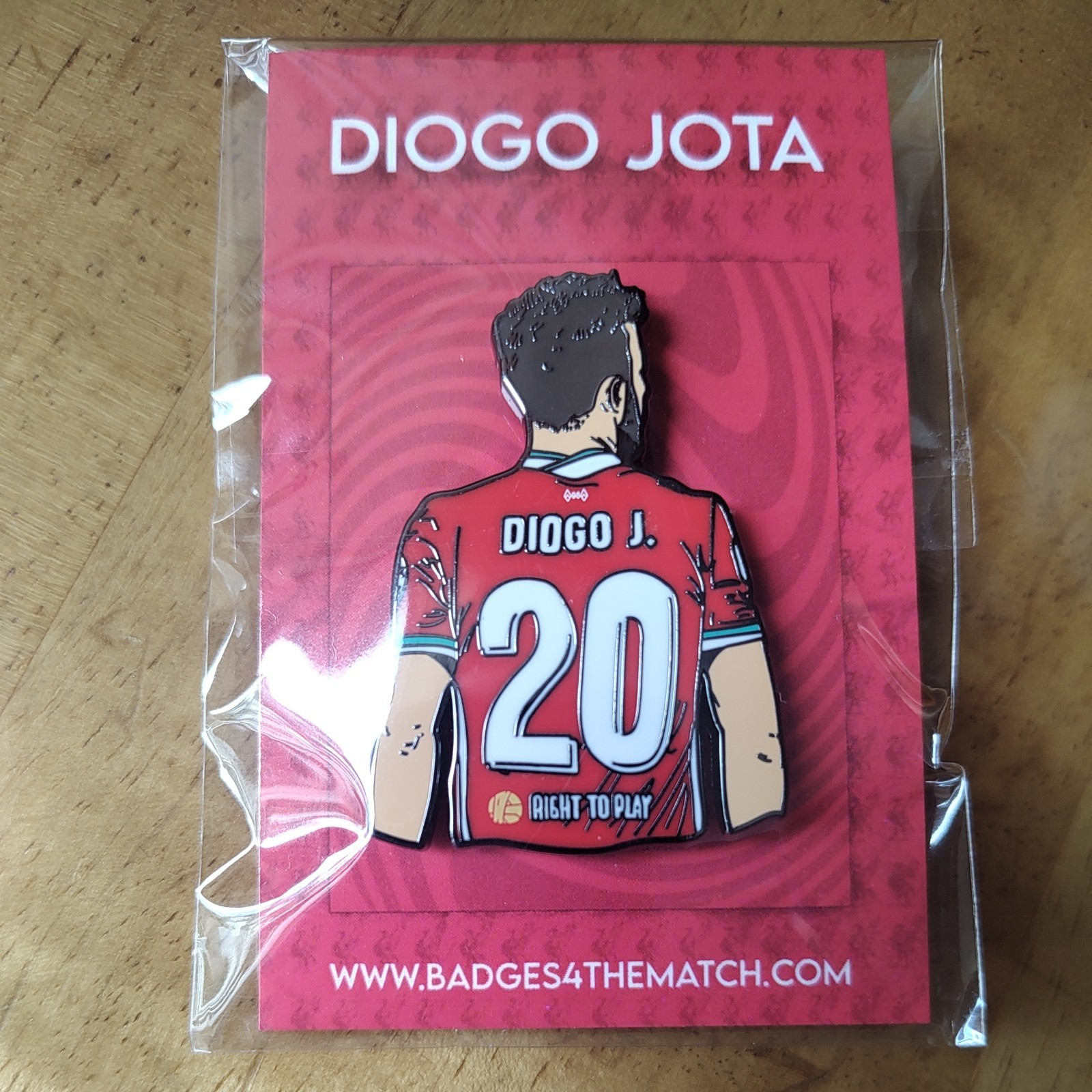 Diogo Jota Badges4TheMatch Liverpool FC Pin Badge  for sale on Ebay