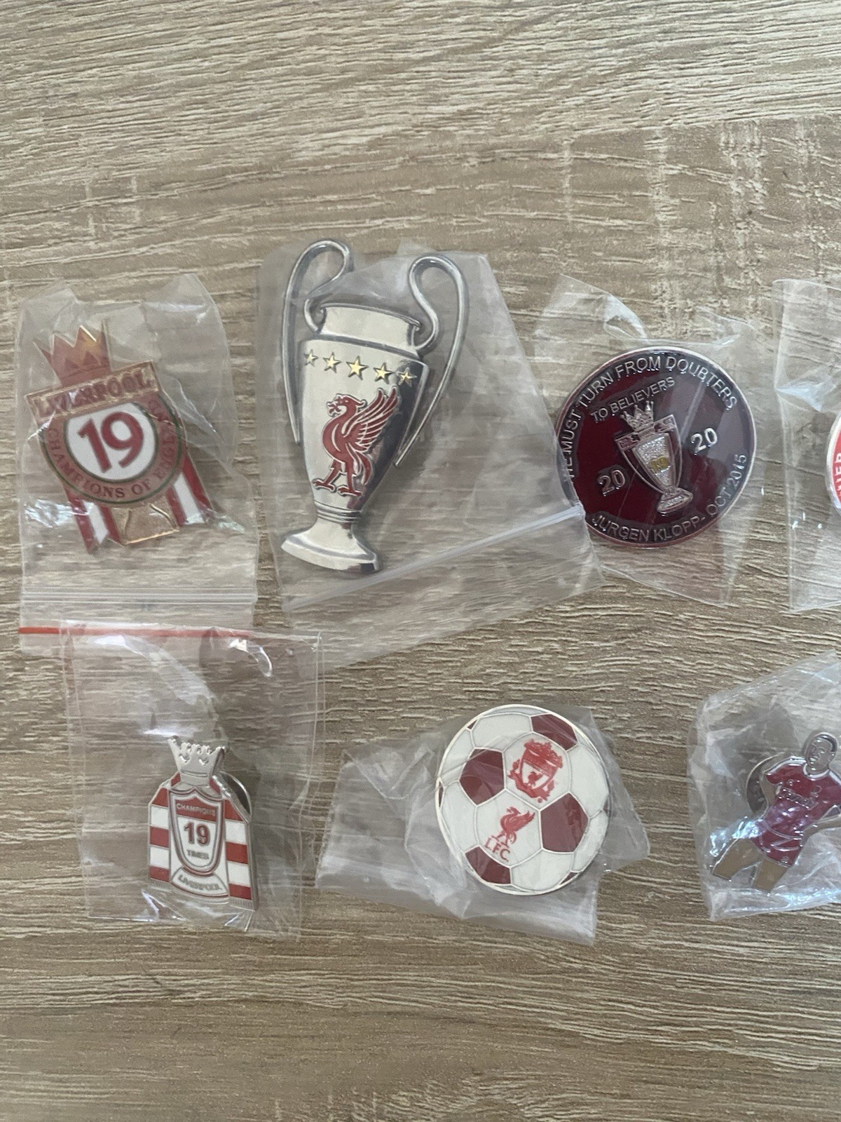 Liverpool Winnings Pin Badges Job Lot for sale on Ebay