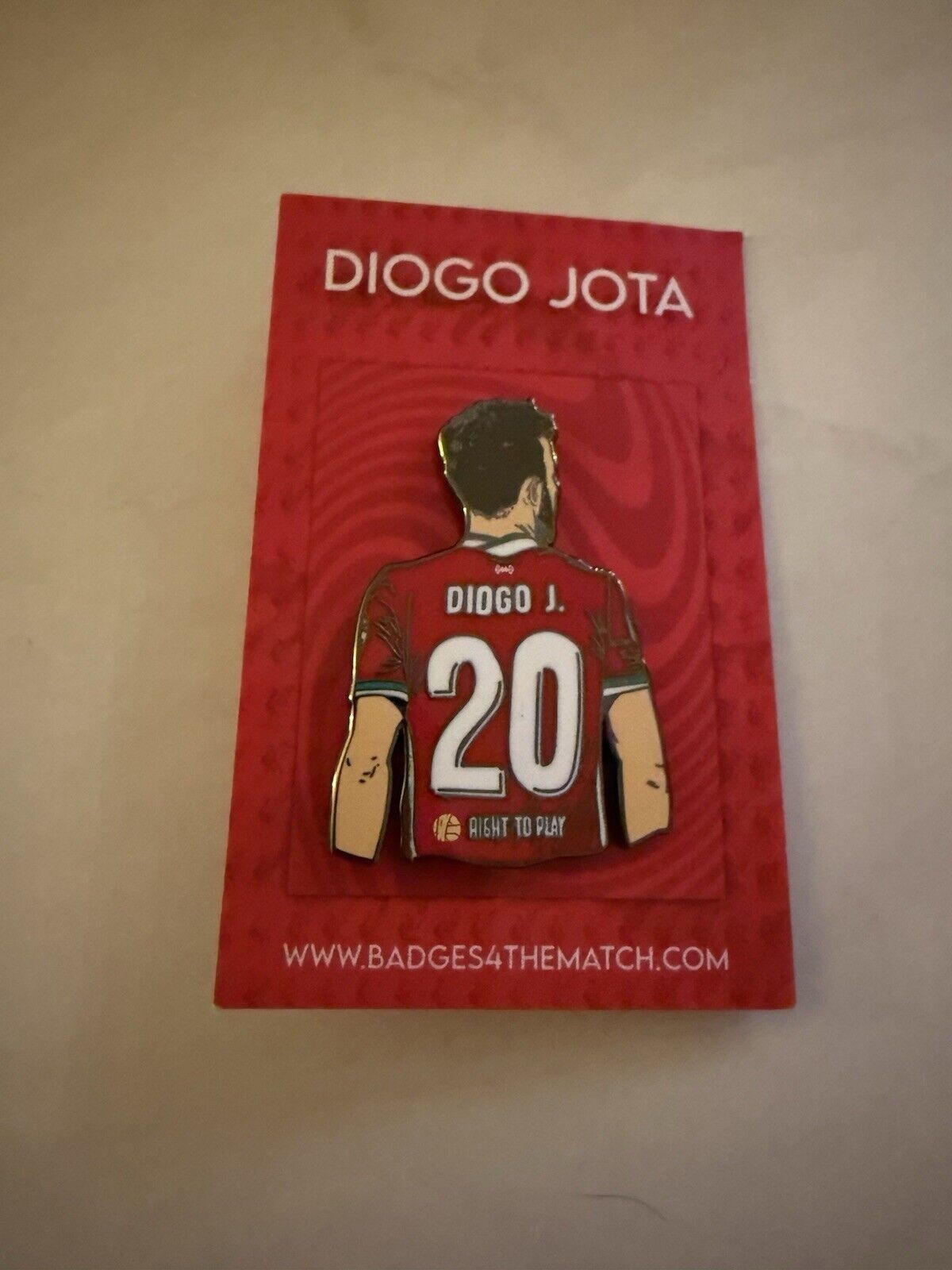 Diogo Jota Badges4TheMatch Liverpool FC Pin Badge for sale on Ebay