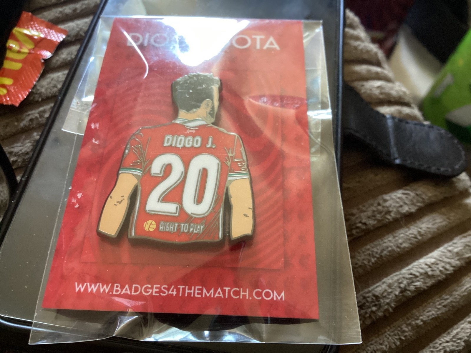 Diogo Jota Badges4TheMatch Liverpool FC Pin Badge for sale on Ebay