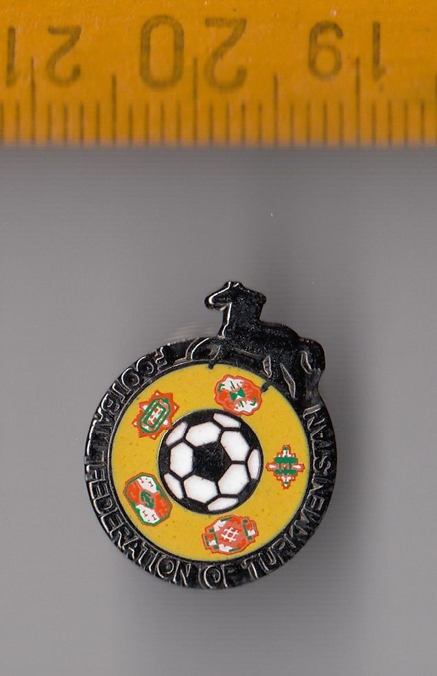 enamel Turkmenistan Football Federation Association pin badge for sale on Ebay