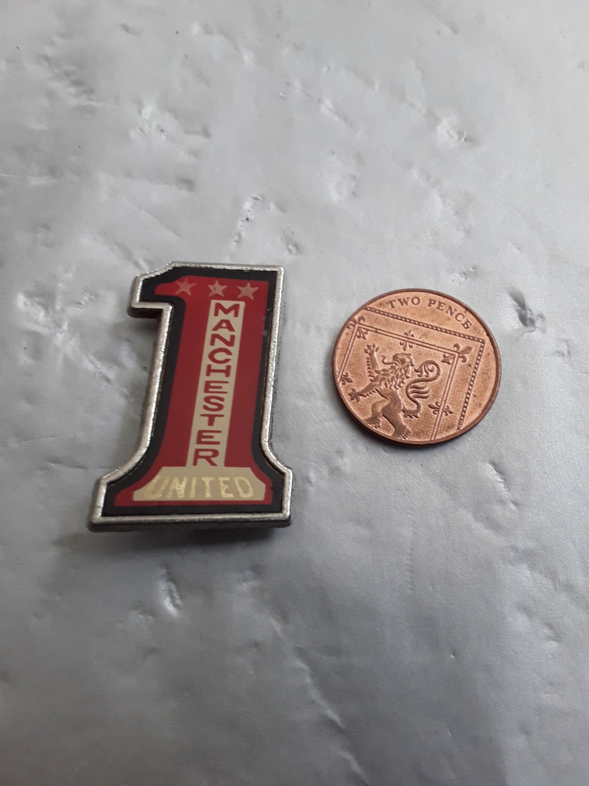 Manchester United Coffer Sports pin badge late 70's for sale on Ebay