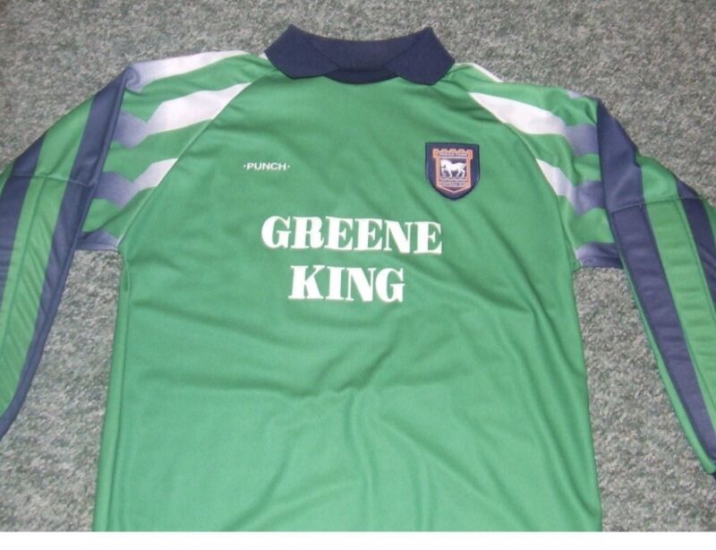 Ipswich Town Football Club Goalie Shirt Richard Wright  Green  for sale on Ebay