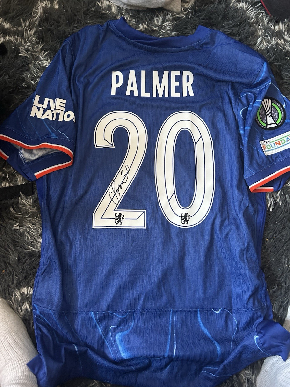 Cole Palmer Signed Chelsea Football Shirt Conference League for sale on Ebay