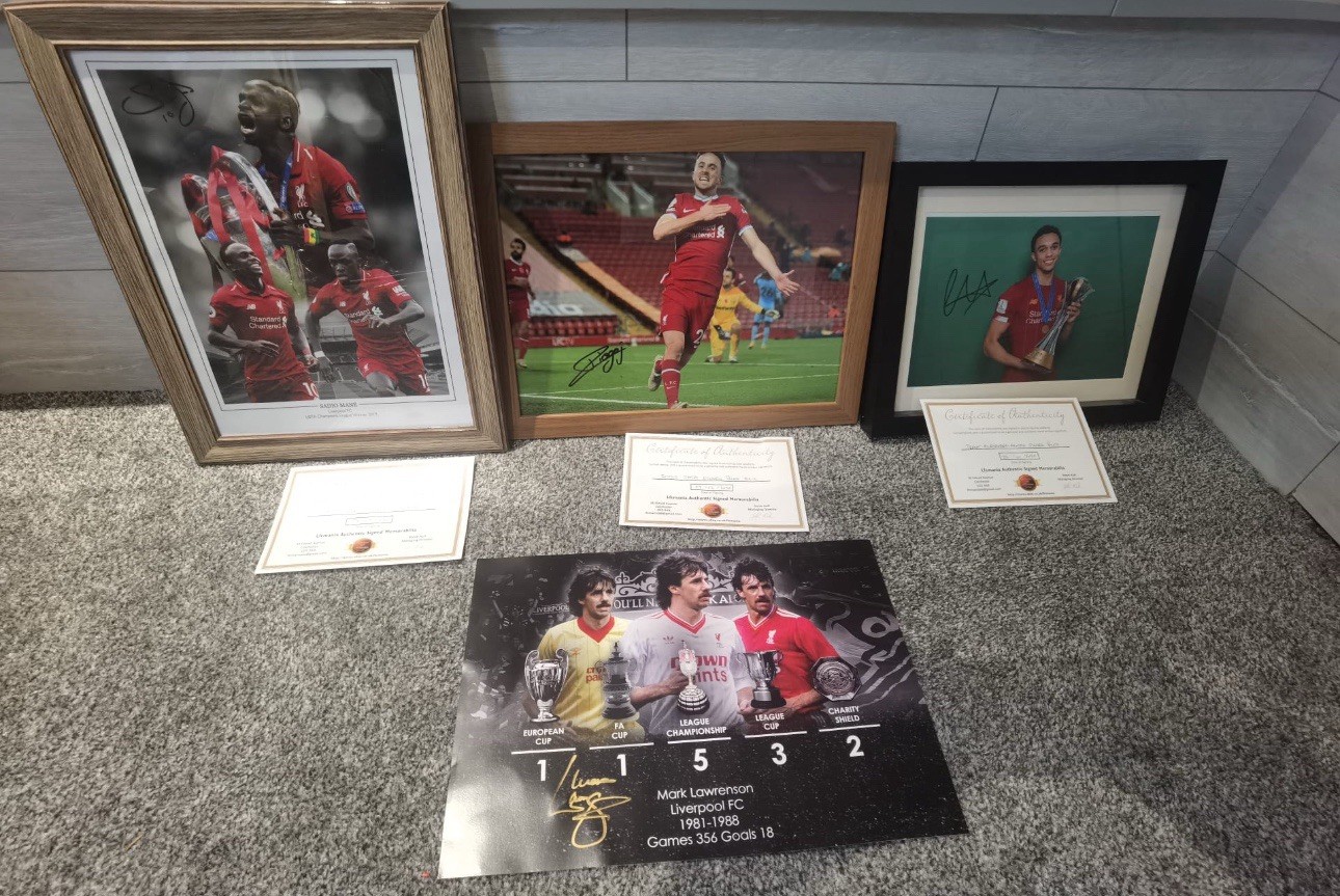 Signed Liverpool Photos for sale on Ebay