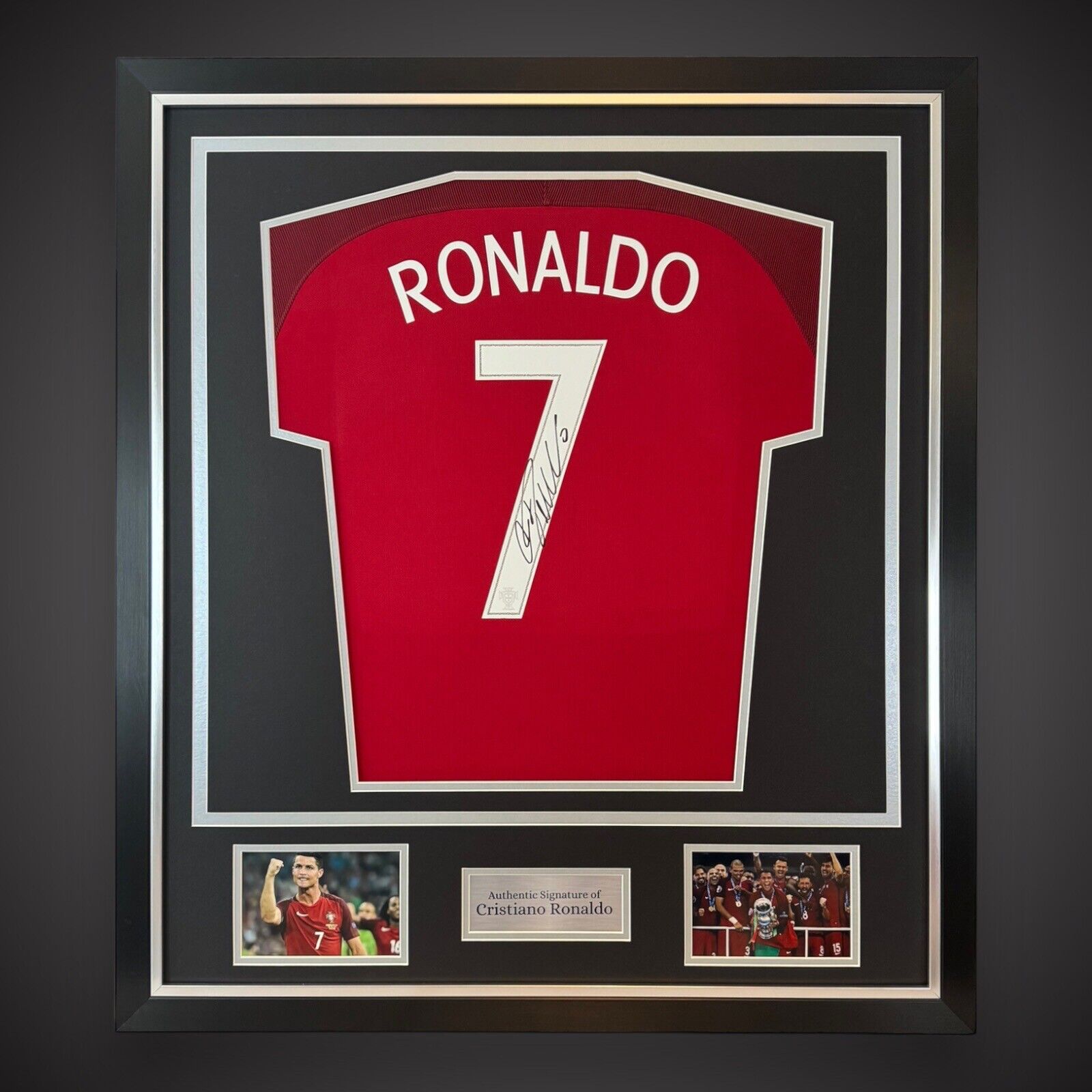 Fantastic Cristiano Ronaldo Signed, Framed Portugal Shirt 2016 Bargain BID £450 for sale on Ebay