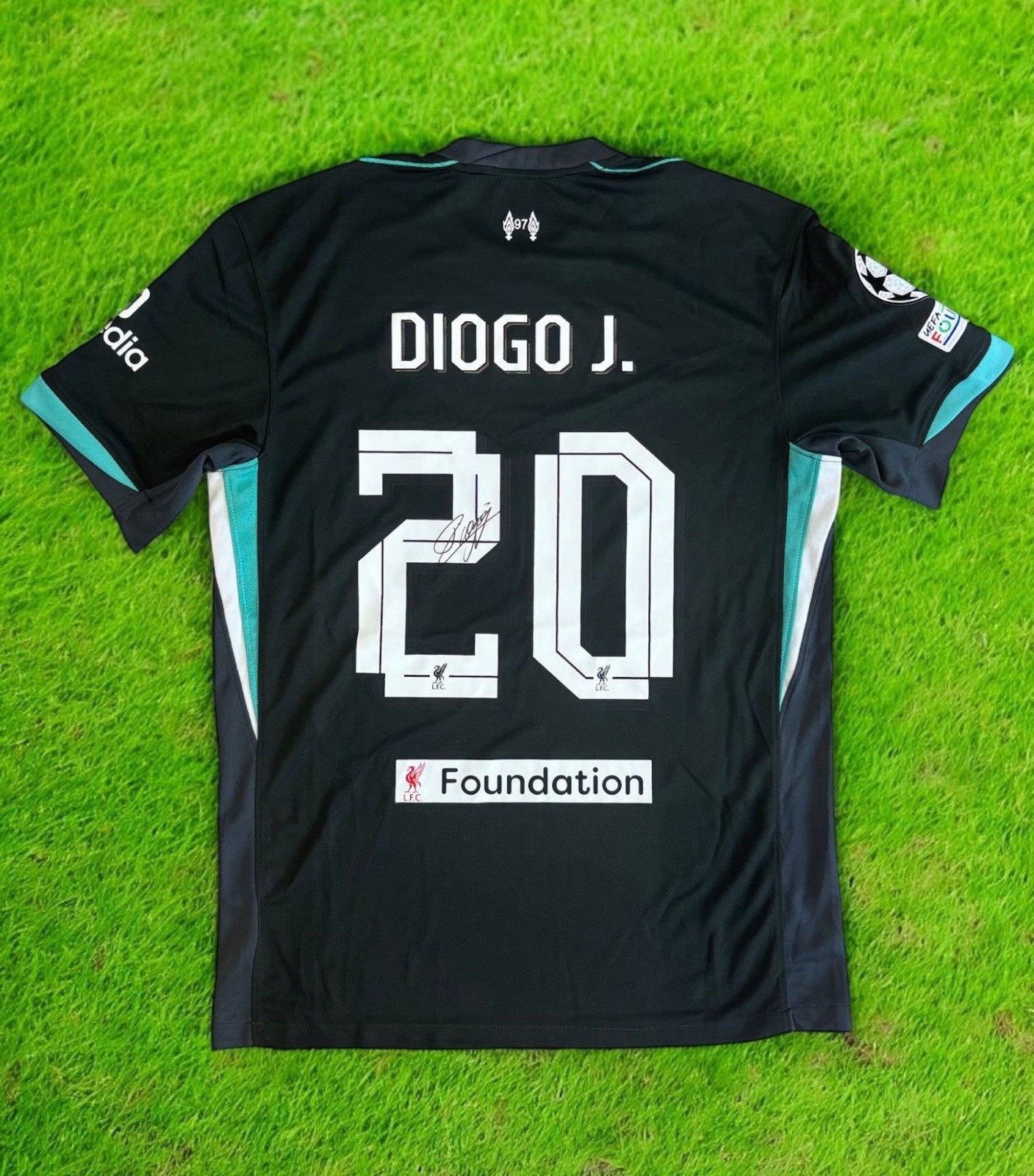 Diogo Jota Signed Liverpool Fc Shirt European Away LFC for sale on Ebay