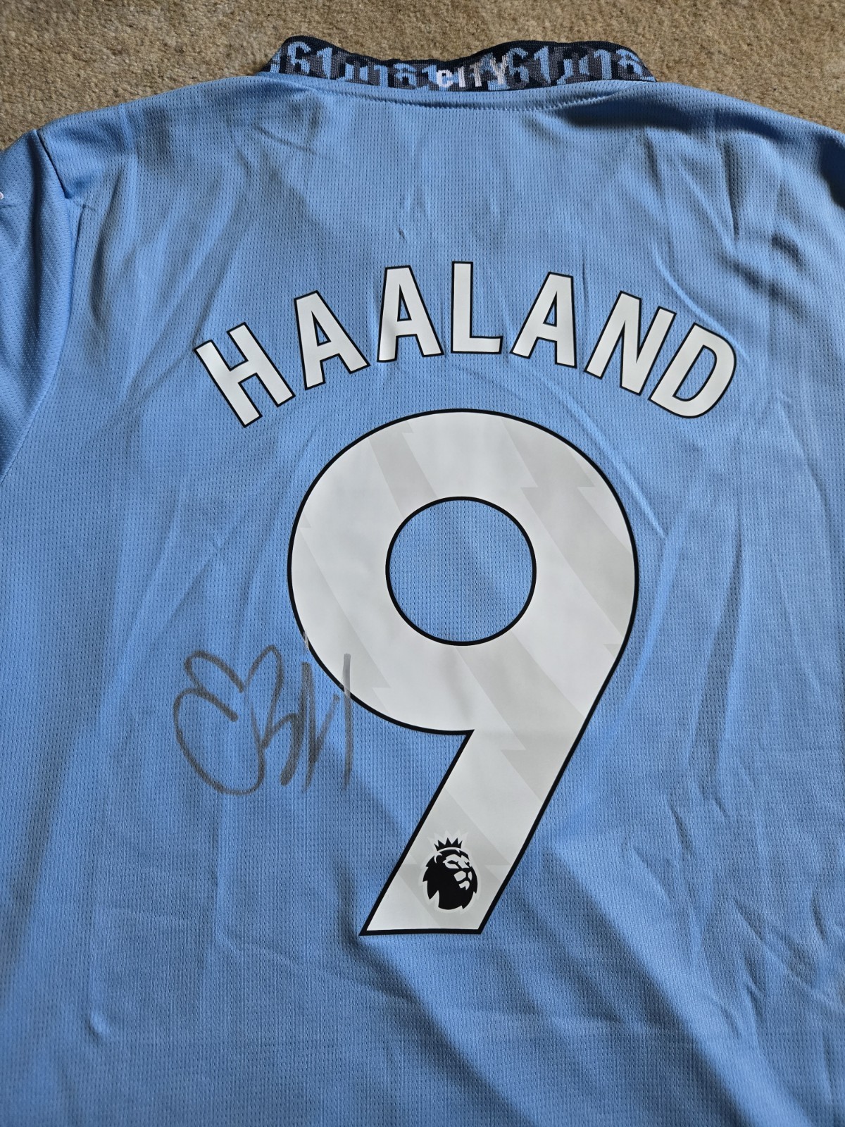 Genuine Hand Signed Manchester City Shirt - Erling Haaland & Kevin De Bruyne for sale on Ebay
