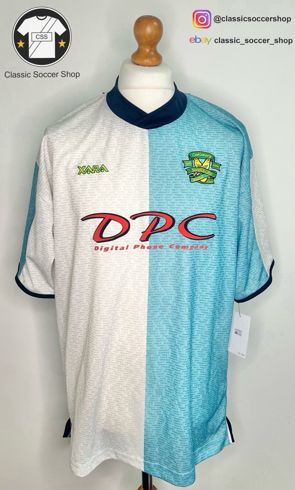 Norwich City 2002/03 Centenary Shirt Large / L for sale on Ebay