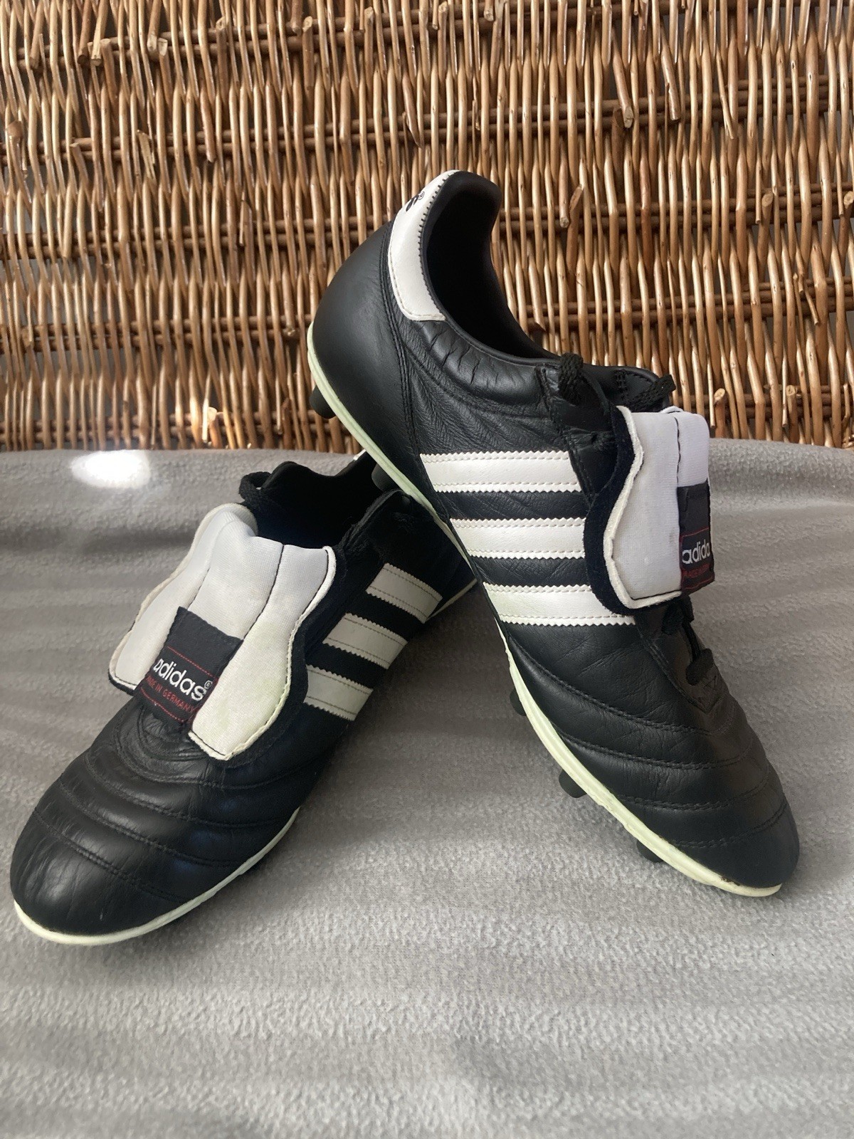 Used MENS Adidas Copa Mundial FG Moulded Black Leather Football Boots  Size UK 9 for sale on Ebay