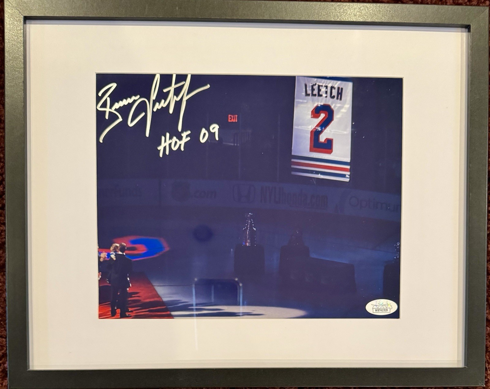 NEW YORK RANGERS LEGEND BRIAN LEETCH SIGNED AUTO 11x14 PICTURE WITH HOF 09 JSA!! for sale on Ebay