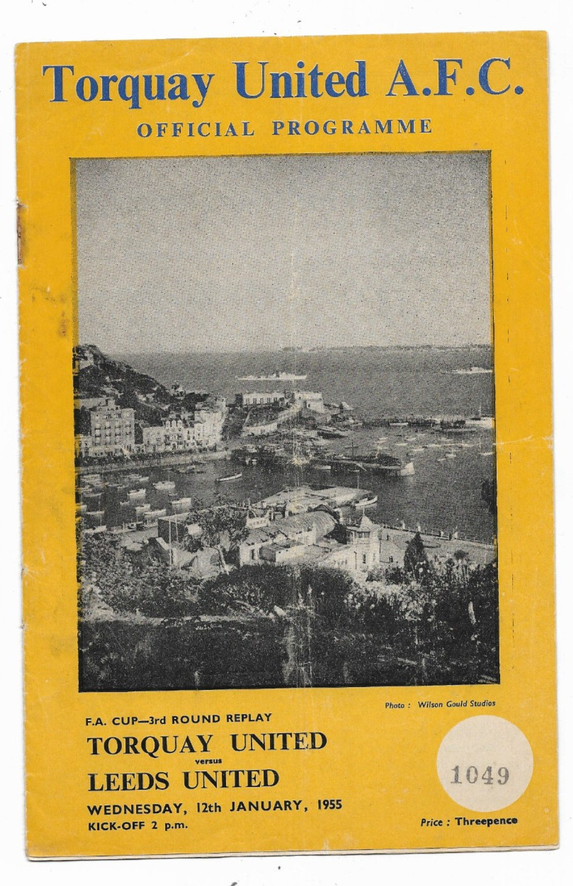 1954/55 FA Cup 3rd Round Replay - TORQUAY UNITED v. LEEDS UNITED for sale on Ebay