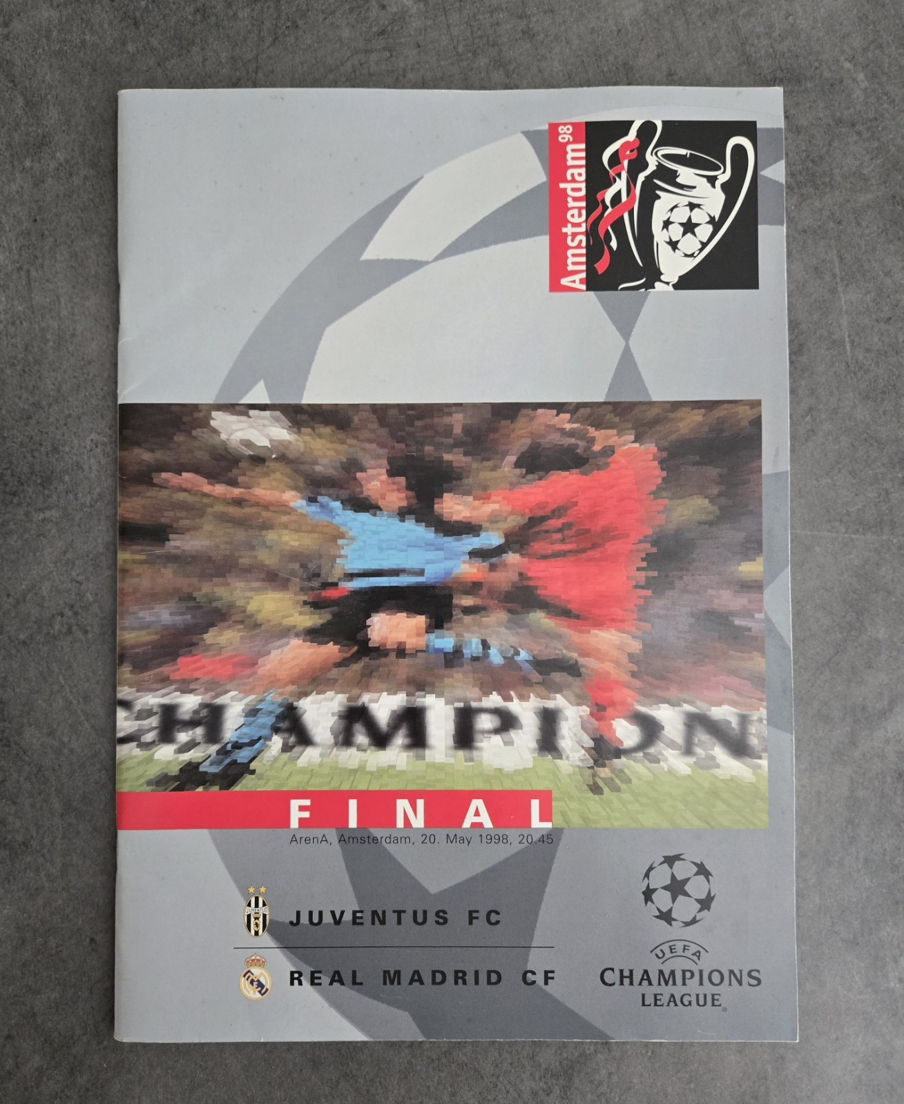 1998 UEFA Champions League Final Programme JUVENTUS V REAL MADRID European Cup for sale on Ebay