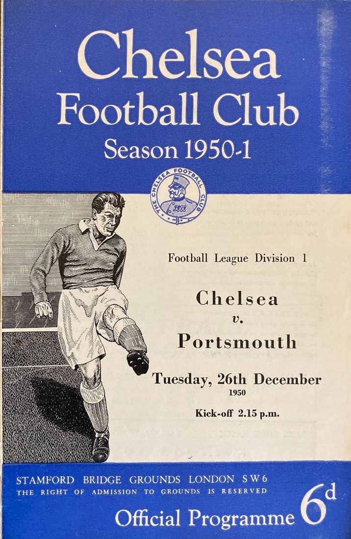 Chelsea v Portsmouth Div 1 1950/51 for sale on Ebay