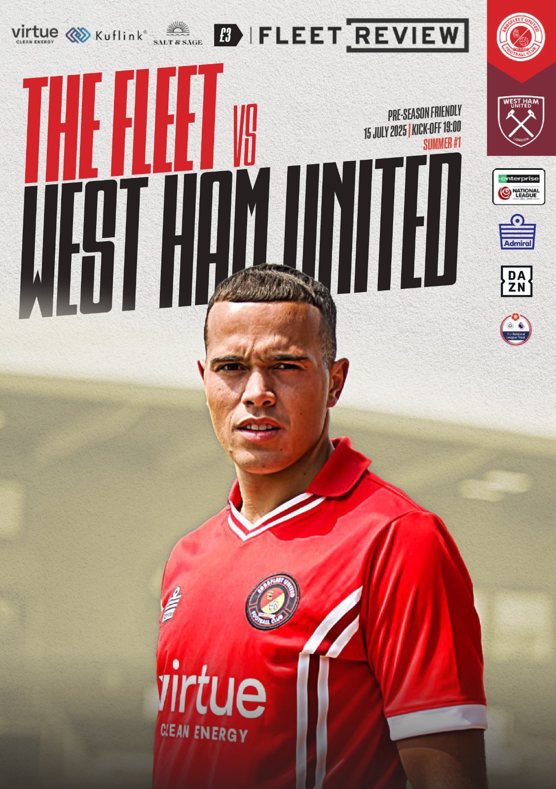 Ebbsfleet United v West Ham United Friendly 40 pages Tuesday 15th July 2025 for sale on Ebay