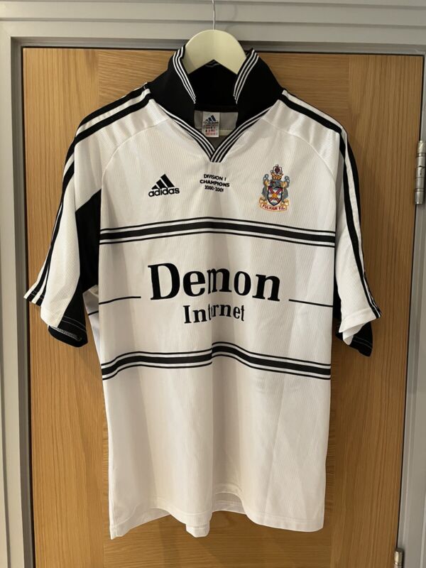 Fulham Division One Champions Home Football Shirt Jersey 2000/2001 Size L for sale on Ebay