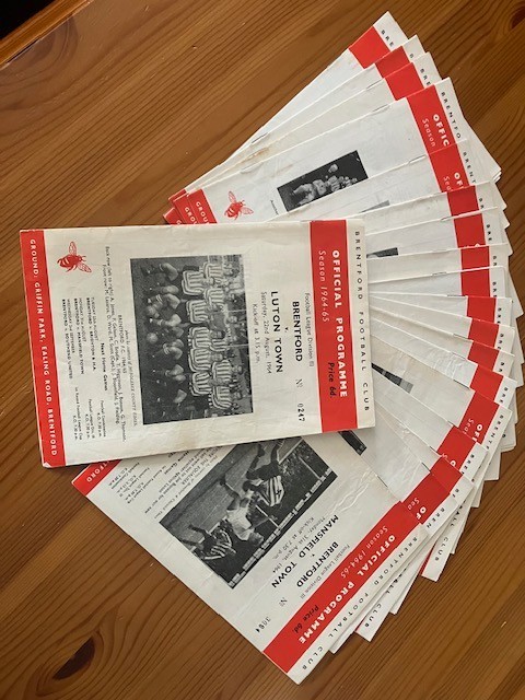 Brentford FC Football Programmes 1964-1965. All home league matches. Good cond. for sale on Ebay