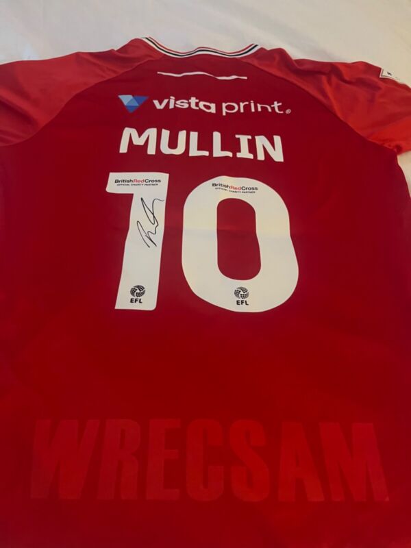 Paul Mullin Signed Wrexham 2023-24 Shirt for sale on Ebay