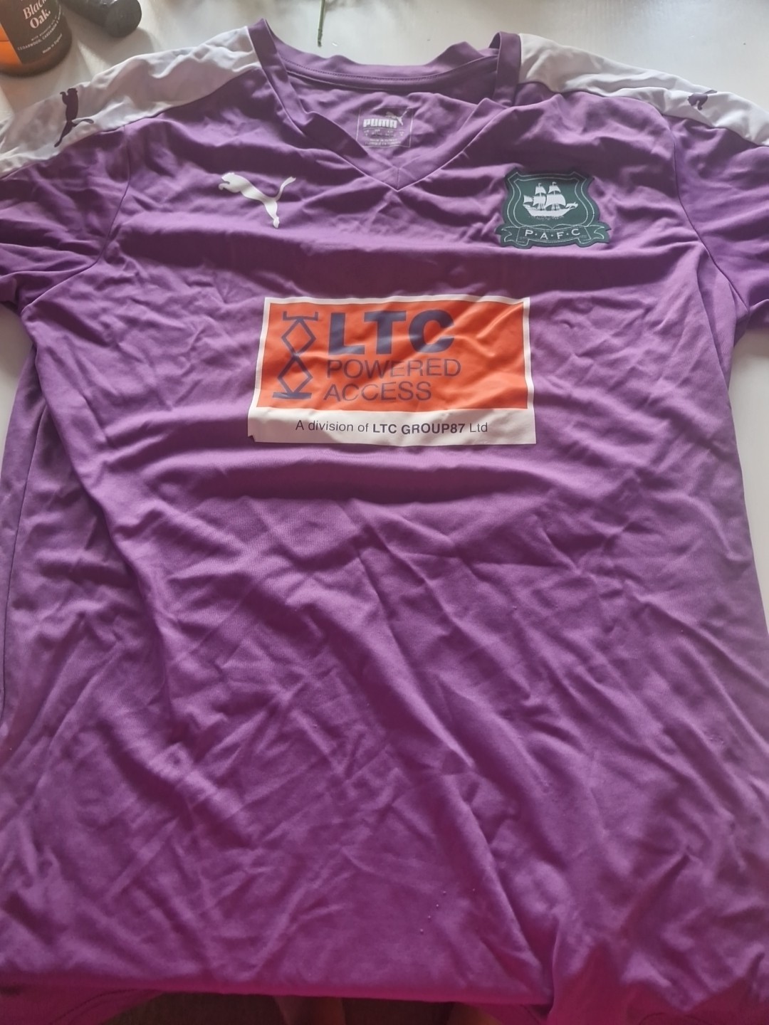 Plymouth Argyle. Lilac Away Shirt. Small for sale on Ebay