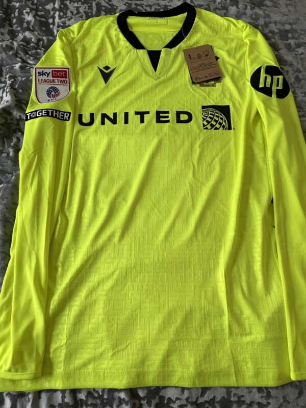 Wrexham Goalkeeper Shirt Jersey Large BNWT OFFICIAL League Patches Welcome To for sale on Ebay