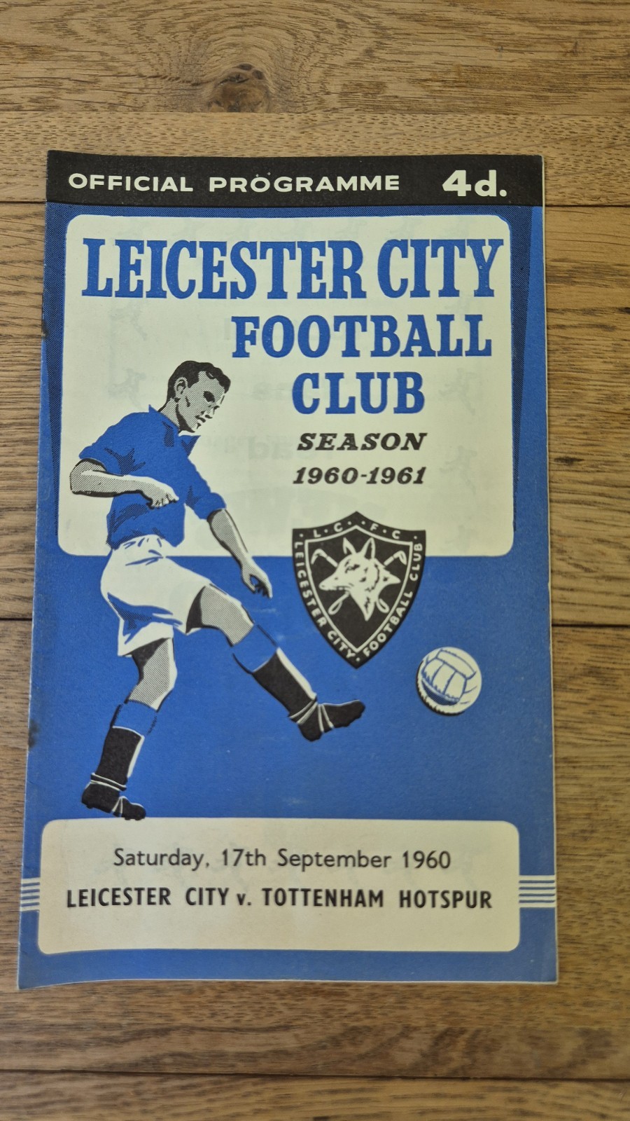1960 Leicester City v Tottenham Hotspur Double Season for sale on Ebay