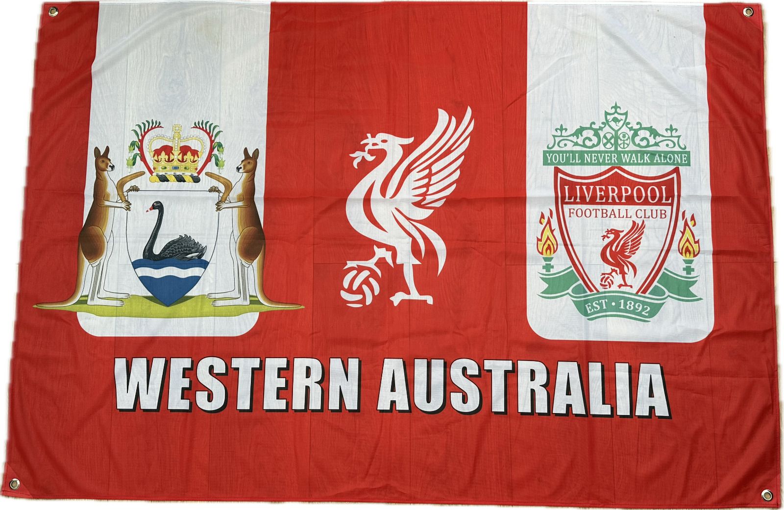 Liverpool FC Western Australia Supporters Crest Red Football Flag Banner 57