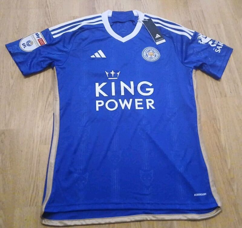 Leicester City medium adults Adidas football shirt Vardy 9. for sale on Ebay