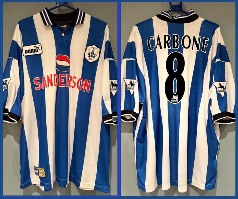 Sheffield Wednesday 97-98 Home Shirt Carbone “8” XXL for sale on Ebay