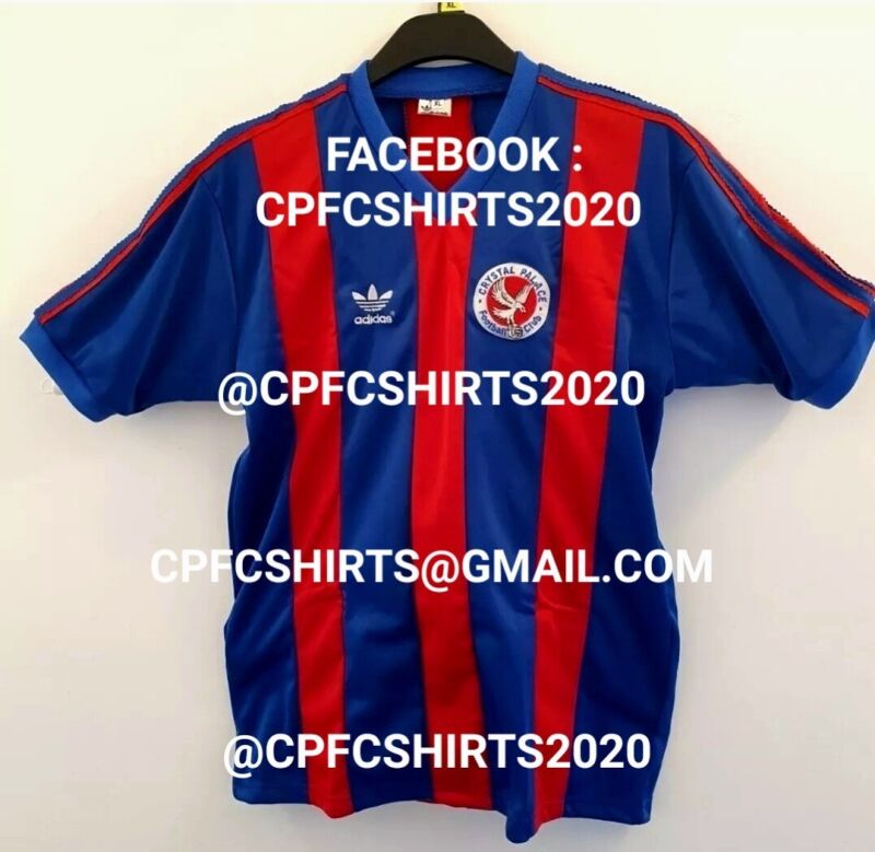 1983/1984 Crystal Palace Home Shirt Adidas repro. Size X Large No 7 for sale on Ebay