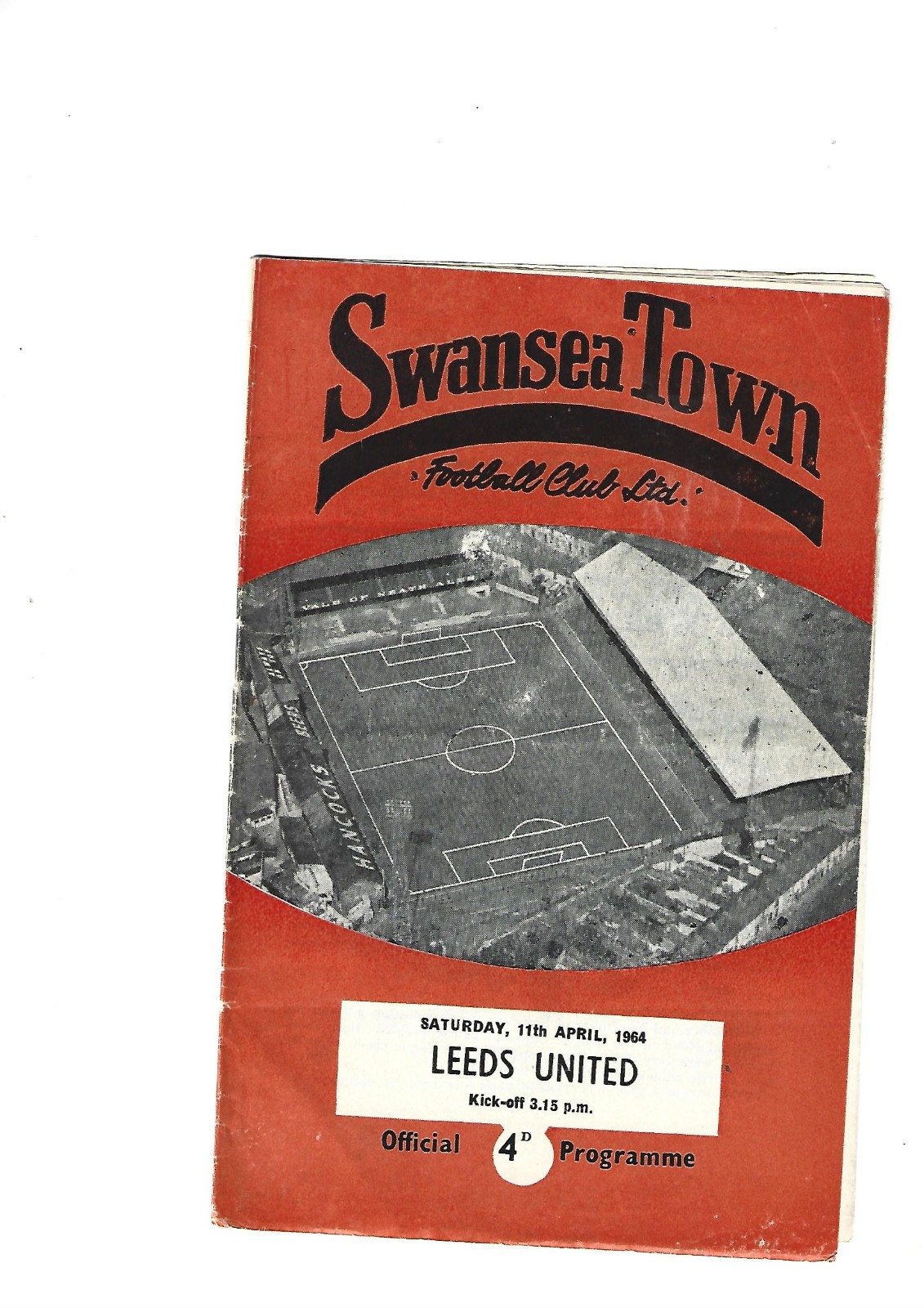 SWANSEA TOWN FC  VS LEEDS UNITED FC  APRIL 1964 for sale on Ebay