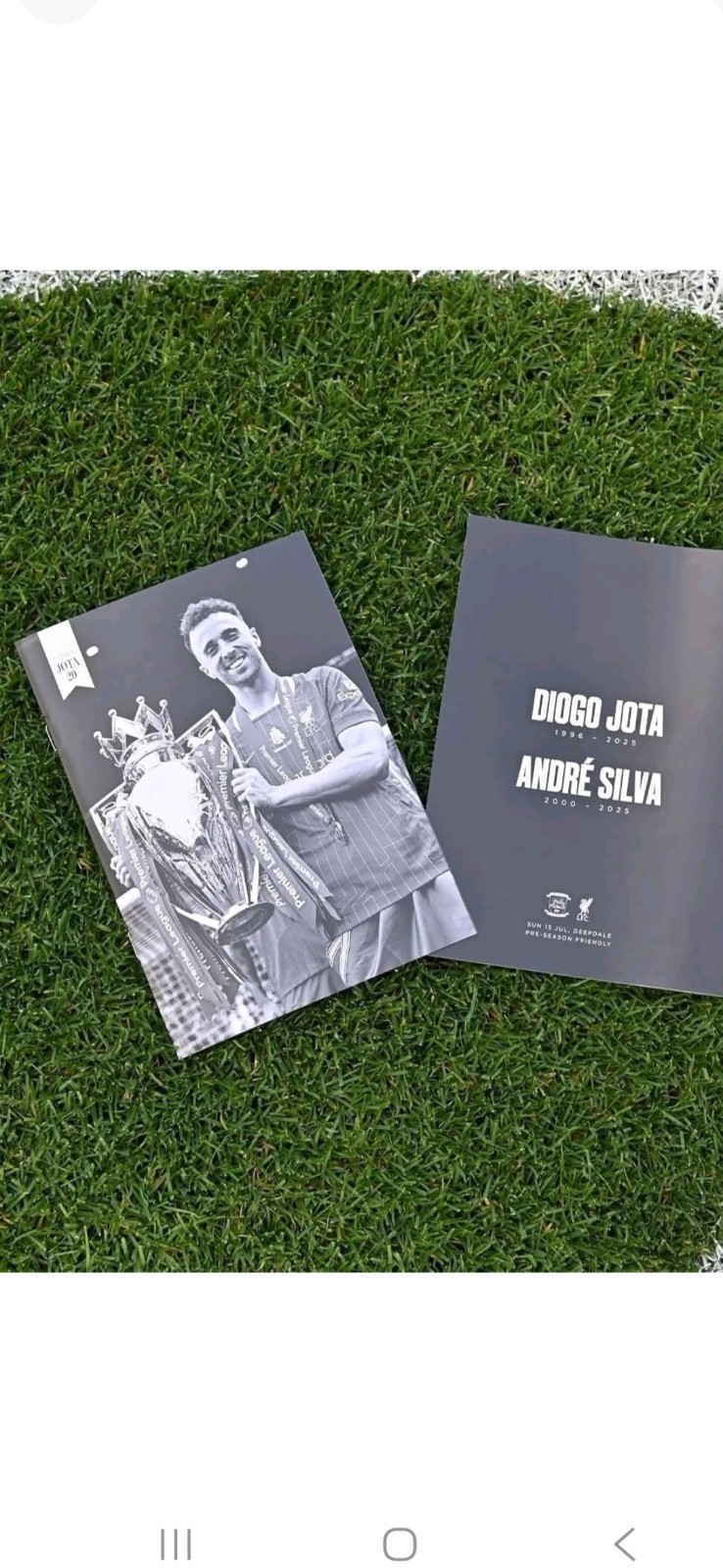 Diogo Jota Remembrance Programme PNE v Liverpool 13/07/25 for sale on Ebay