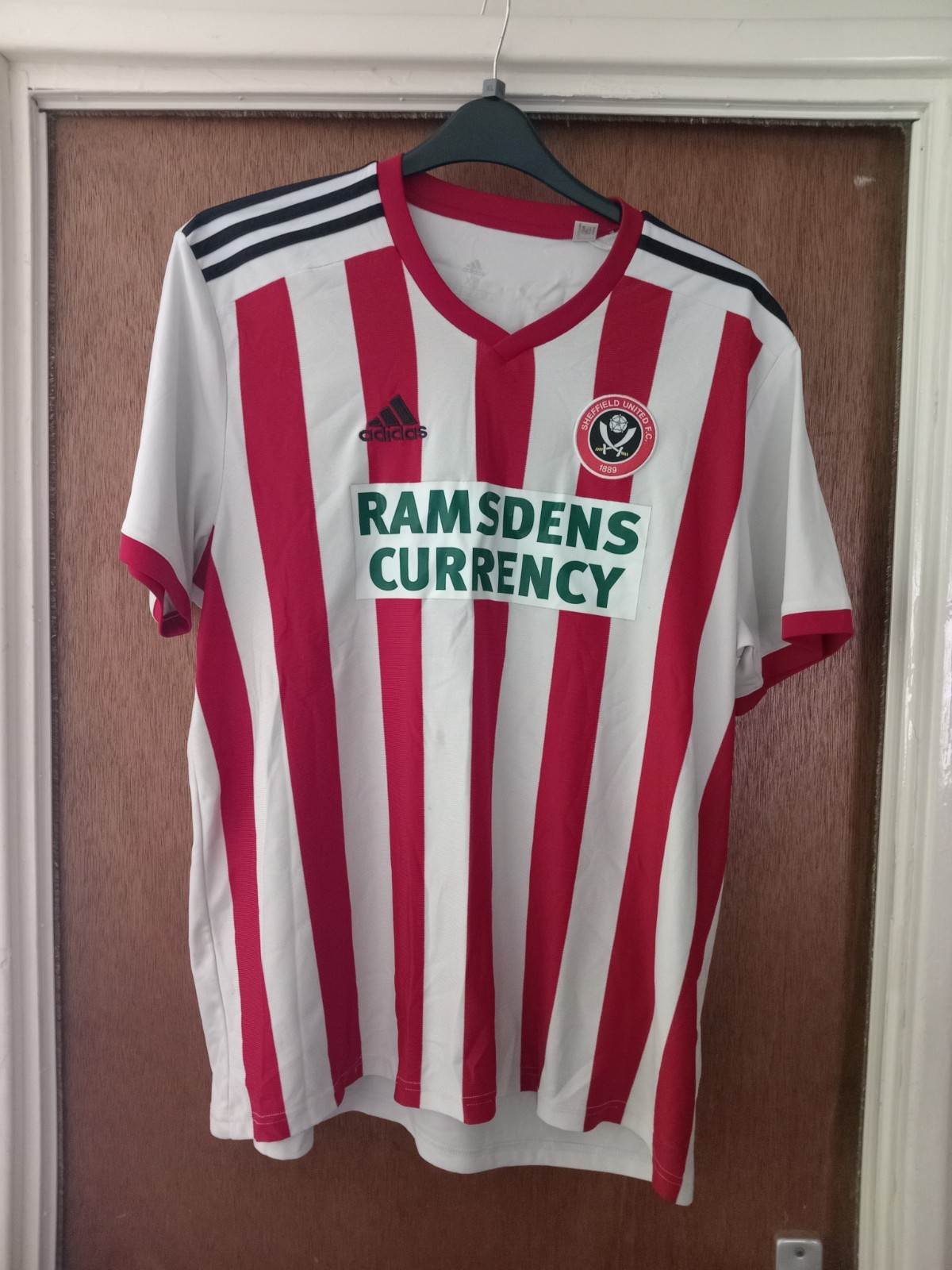 adidas Sheffield United 2018/2019 Home Shirt Short Sleeve Size XL for sale on Ebay