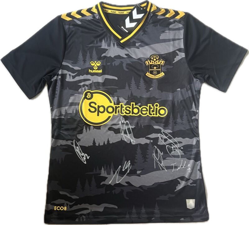 SIGNED SOUTHAMPTON FC SHIRT 2023/2024 PROMOTION PREMIER LEAGUE PROOF for sale on Ebay
